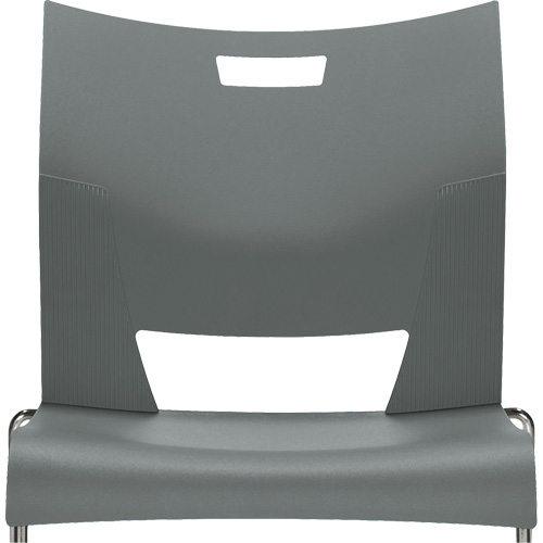 Chaise de formation sans bras Duet, Plastique, Hauteur 33-1/4", Capacit&eacute; 350 lb, Gris Maritime Industrial Rubber