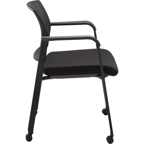 Activ Series Guest Chair with Casters Maritime Industrial Rubber