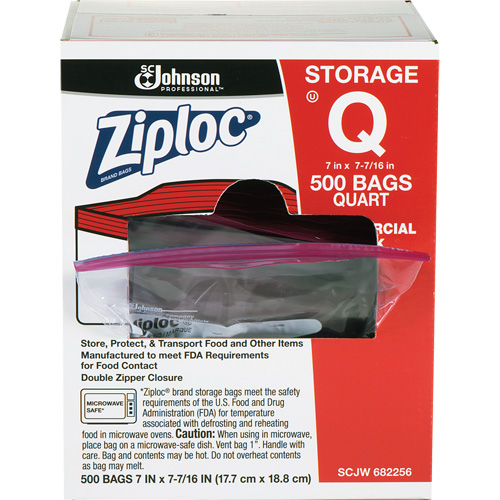 Ziploc&reg; Double Zip Food Storage Bags Maritime Industrial Rubber
