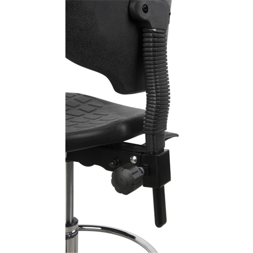 Heavy-Duty Ergonomic Stool, Stationary, Adjustable Height, 250 lbs. Capacity Maritime Industrial Rubber