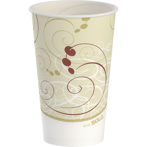 Dart&reg; Solo&reg; Waxed Disposable Cup, Paper, 16 oz., Multi-Colour Maritime Industrial Rubber