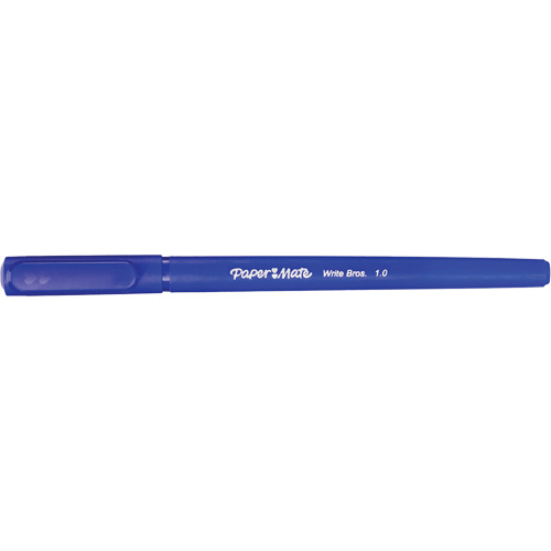 Stylo &agrave; bille Paper Mate Write Bros, Bleu, 1 mm Maritime Industrial Rubber