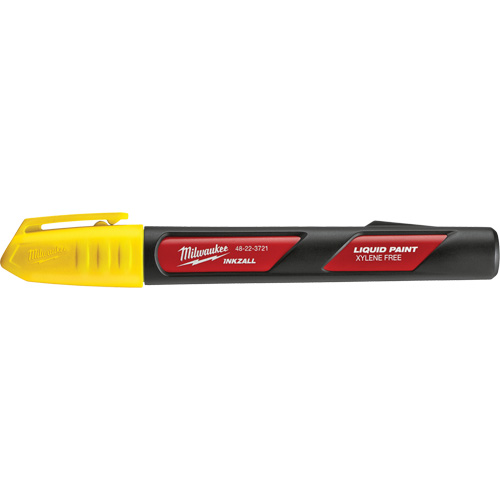 Marqueur &agrave; peinture Inkzall, Liquide, Jaune Maritime Industrial Rubber