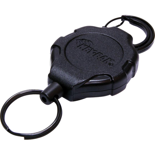Ratch-It Locking Keychain, Plastic, 48" Cable, Carabiner Attachment Maritime Industrial Rubber