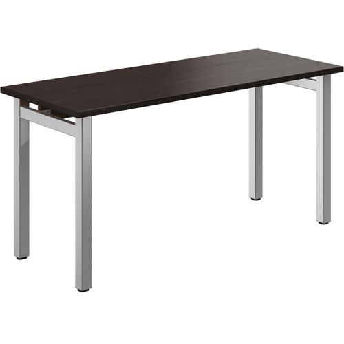 Table bureau Newland, 29-7/10" lo x 60" la x 29-3/5" h, Brun fonc&eacute; Maritime Industrial Rubber