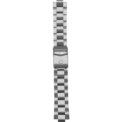Grey Maple Large Diver's Automatic Watch with Stainless Steel Bracelet, Digital, Battery Operated, 41 mm, Silver Maritime Industrial Rubber