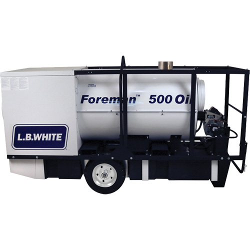 Foreman&reg; 500 Indirect-fired Portable Heater, Oil Filled, Kerosene, 500000 BTU/H Maritime Industrial Rubber