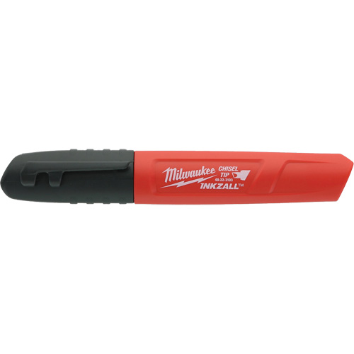 Marqueur permanent Inkzall, Noir, Pointe Ciseau Maritime Industrial Rubber
