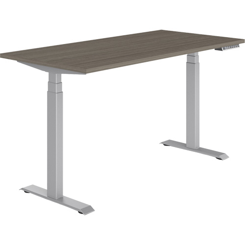 Newland Height-Adjustable Rectangular Table Maritime Industrial Rubber