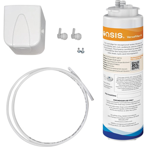 Trousse de filtre universel Versafilter III, Utilize avec Abreuvoirs OASIS/Remplisseurs de bouteille OASIS Maritime Industrial Rubber