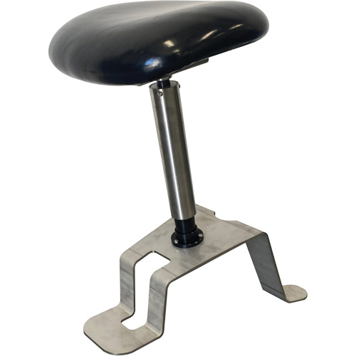 TA200 Sit-Stand Stool, Vinyl, Black, 280 lbs. Capacity Maritime Industrial Rubber