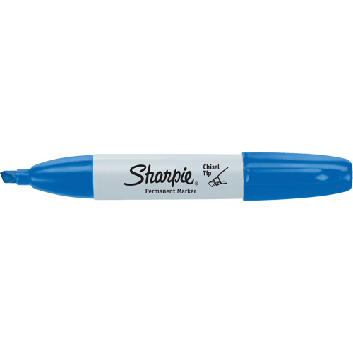Permanent Marker, Blue, Chisel Tip Maritime Industrial Rubber