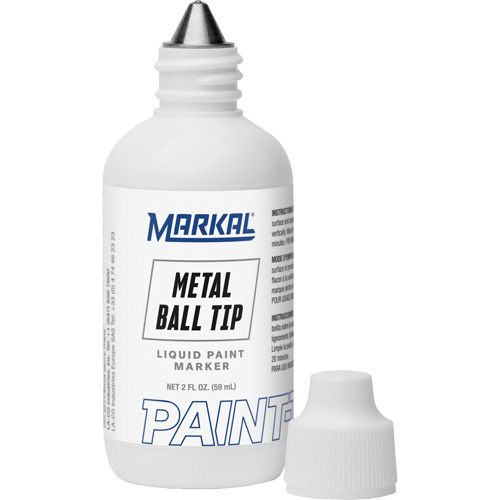 Paint-Riter&reg; Metal Ball Tip, Liquid, White Maritime Industrial Rubber