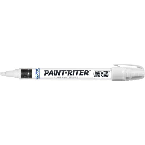 Paint-Riter&reg; Valve Action&reg; Paint Marker, Liquid, White Maritime Industrial Rubber