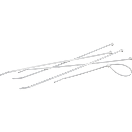 Cable Ties, 4" Long, 18 lbs. Tensile Strength, Natural Maritime Industrial Rubber