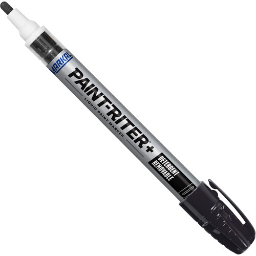 Marqueur &agrave; peinture nettoyable au d&eacute;tergent Paint-Riter+, Liquide, Noir Maritime Industrial Rubber