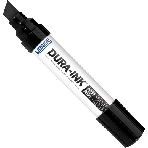 Dura-Ink&reg; - #200 Marker, Black, Chisel Tip Maritime Industrial Rubber