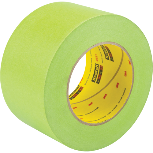Scotch&reg; 233+ Masking Tape, 72 mm (3") x 55 m (180'), Green Maritime Industrial Rubber