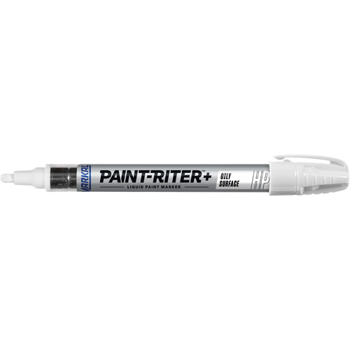 Paint-Riter&reg; + Oily Surface Marker, Liquid, White Maritime Industrial Rubber