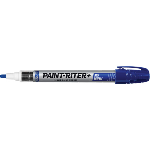 Paint-Riter&reg; + Oily Surface Marker, Liquid, Blue Maritime Industrial Rubber
