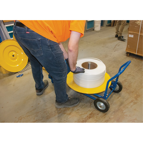 Distributeur de feuillards, Feuillard Polyester/Acier/Polypropyl&egrave;ne, Dia de noyau 16"/8", largeur de rouleau 3"/8"/6" Maritime Industrial Rubber
