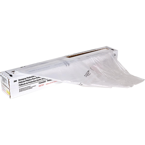 Overspray Protective Sheeting, 400' L x 12' W, Plastic Maritime Industrial Rubber