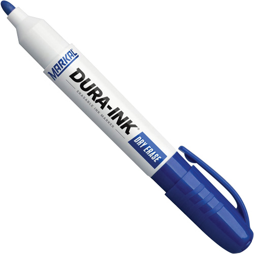 Dura-Ink&reg; Dry Erase Ink Markers, Blue, Bullet Tip Maritime Industrial Rubber