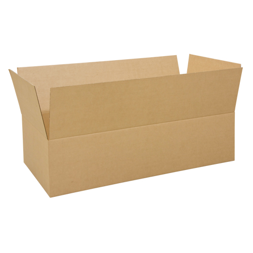Boîte en carton ondul&eacute;, 48" lo x 24" la x 12" h, ondulations C Maritime Industrial Rubber
