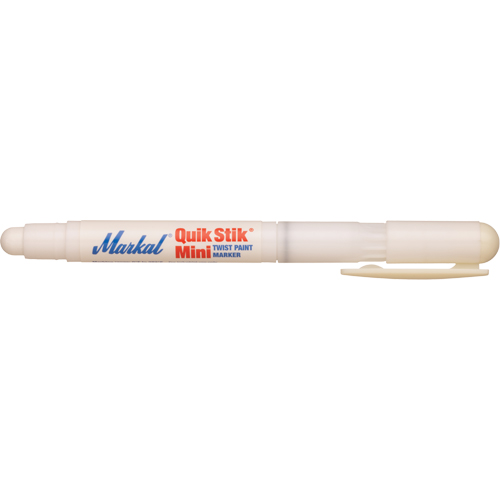 Mini marqueur de peinture Quik Stik, B&acirc;ton plein, Blanc Maritime Industrial Rubber