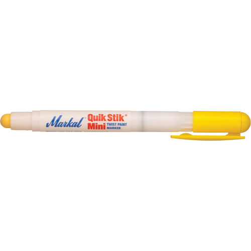 Quik Stik&reg; Mini Paint Marker, Solid Stick, Yellow Maritime Industrial Rubber