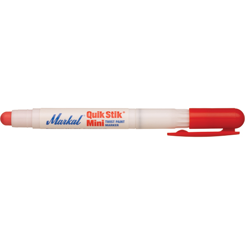 Mini marqueur de peinture Quik Stik, B&acirc;ton plein, Rouge Maritime Industrial Rubber