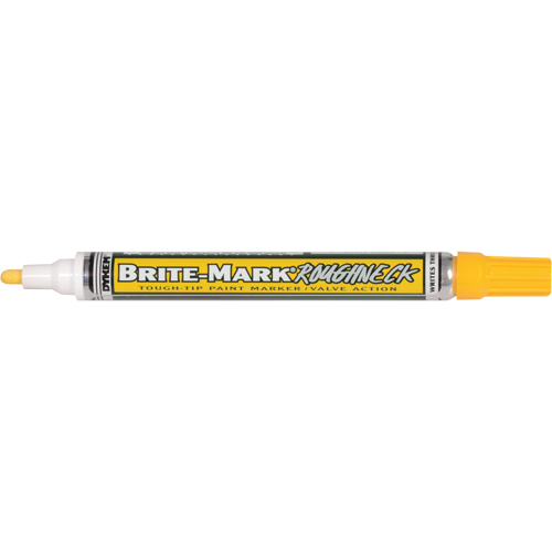 Brite-Mark&reg; RoughNeck Marker, Liquid, Yellow Maritime Industrial Rubber