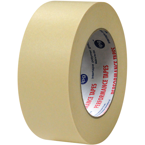 High Temp Premium Paper Masking Tapes, 48 mm (2") x 55 m (180'), Beige Maritime Industrial Rubber