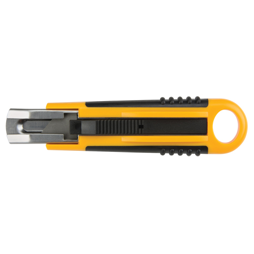 Couteau autor&eacute;tractable ATK1000, 18 mm, Acier au carbone, Prise en Plastique Maritime Industrial Rubber