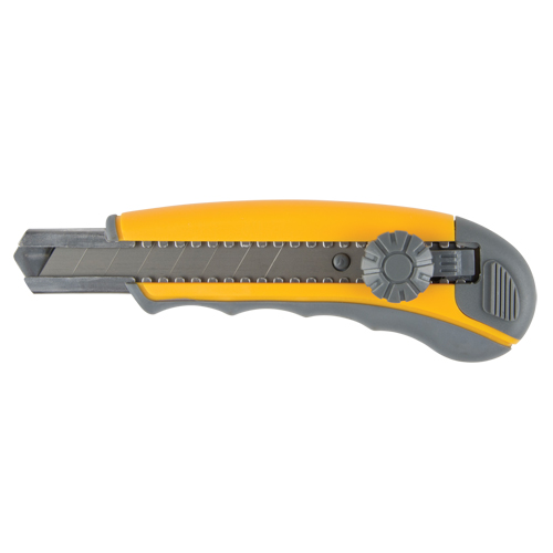 Couteau ATK900, 18 mm, Acier au carbone, Robuste, Prise en Plastique Maritime Industrial Rubber