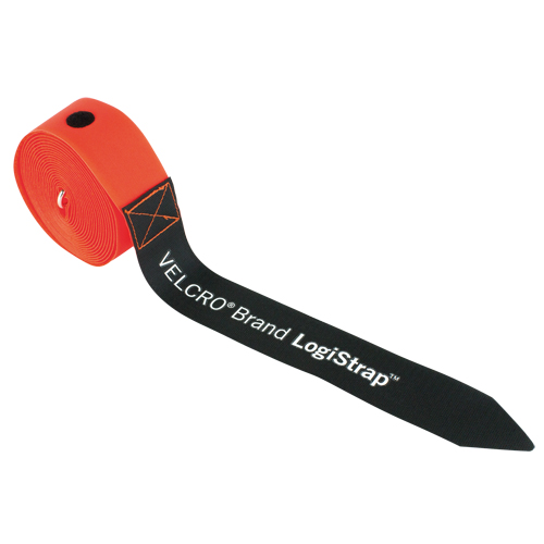 LogiStrap Logistic Straps, Hook and Loop, 2" W x 16.4' L, 225 lbs. (102 kg) WLL Maritime Industrial Rubber