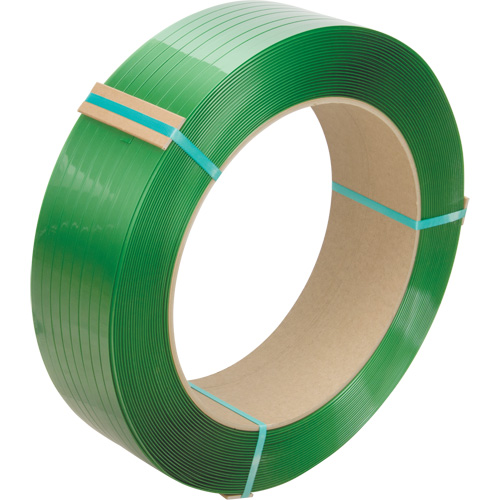 Strapping, Polyester, 5/8" W x 3500' L, Green, Manual Grade Maritime Industrial Rubber