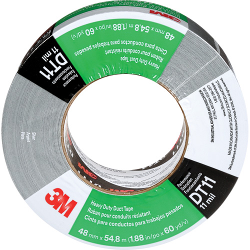 Ruban adh&eacute;sif robuste DT11, 11 mils, Argent, 48 mm (2") x 55 m (180') Maritime Industrial Rubber