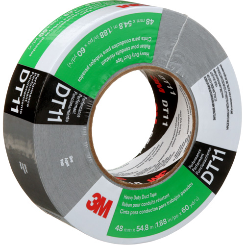 Ruban adh&eacute;sif robuste DT11, 11 mils, Argent, 48 mm (2") x 55 m (180') Maritime Industrial Rubber
