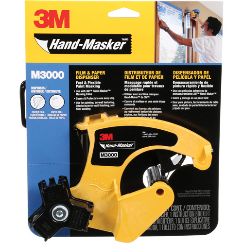 Distributrice Hand Masker, Robuste, Convient au ruban de largeur de 51 mm (2") Maritime Industrial Rubber