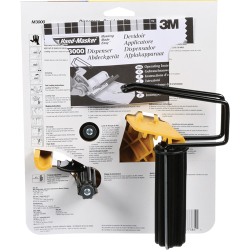 Distributrice Hand Masker, Robuste, Convient au ruban de largeur de 51 mm (2") Maritime Industrial Rubber