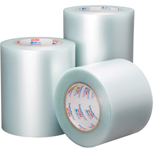 Ruban ultra transparent TransferRite, Polypropyl&egrave;ne, 355,6 mm (14") la x 91,44 m (300') lo, 3,9 mils &eacute;pais Maritime Industrial Rubber