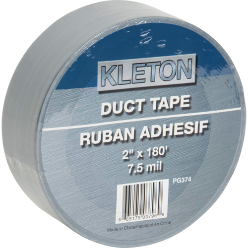 Utility Grade Duct Tape, 7.5 mils, Silver, 50 mm (2") x 55 m (180') Maritime Industrial Rubber