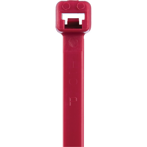 Attaches de c&acirc;bles s&eacute;rie T, Longueur 8", R&eacute;sistance &agrave; la traction 50 lb, Rouge Maritime Industrial Rubber