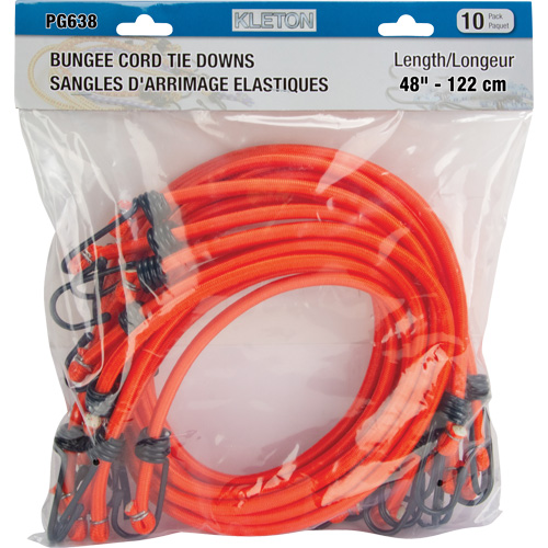 Bungee Cord Tie Downs, 48" Maritime Industrial Rubber