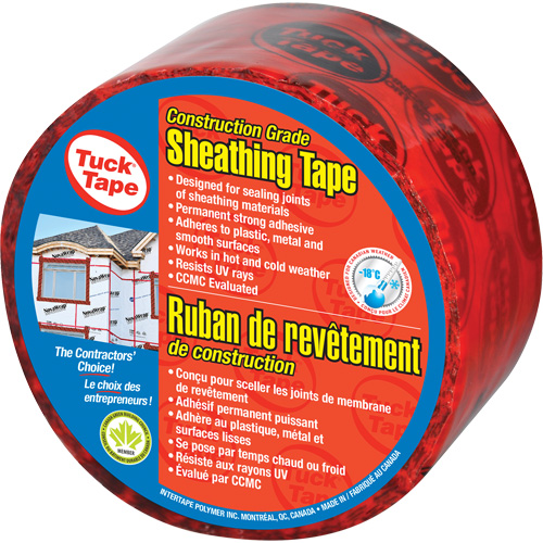 Ruban de rev&ecirc;tement pour entrepreneurs, 60 mm (2-3/8") x 0,0 m (0,0'), Rouge Maritime Industrial Rubber
