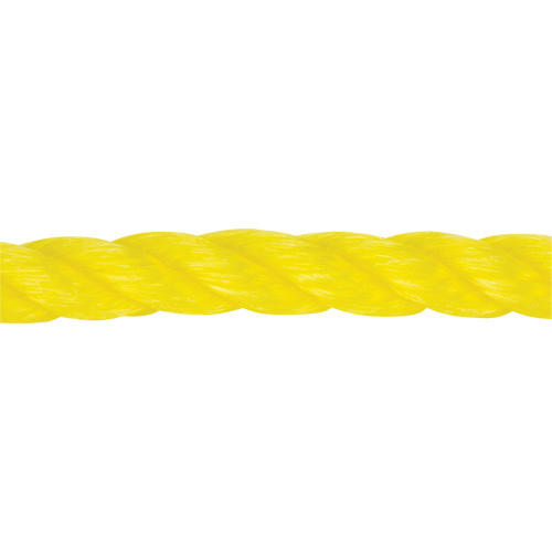 Corde jaune tress&eacute;e 1/2", Polypropyl&egrave;ne, 335' Maritime Industrial Rubber