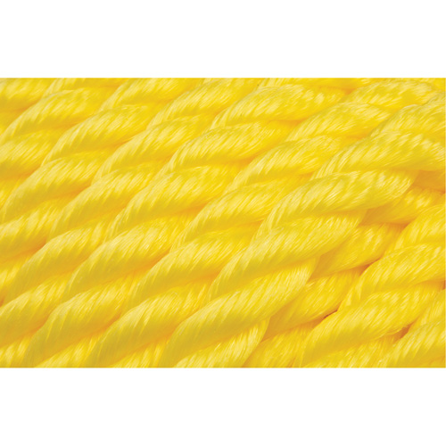 Braided Yellow Rope, Polypropylene, 144' Maritime Industrial Rubber
