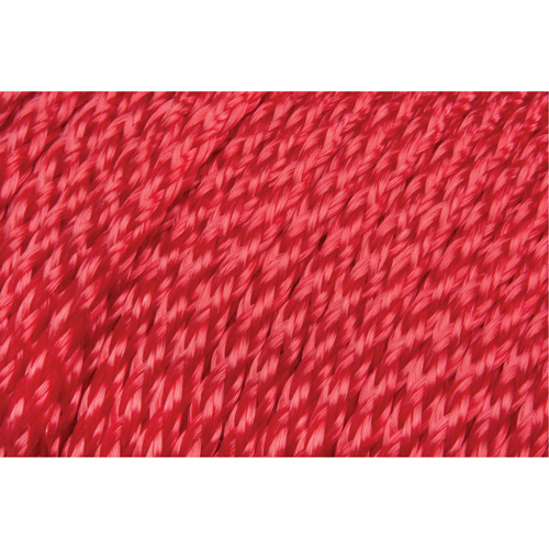 Corde rouge tress&eacute;e, Polypropyl&egrave;ne, 500' Maritime Industrial Rubber