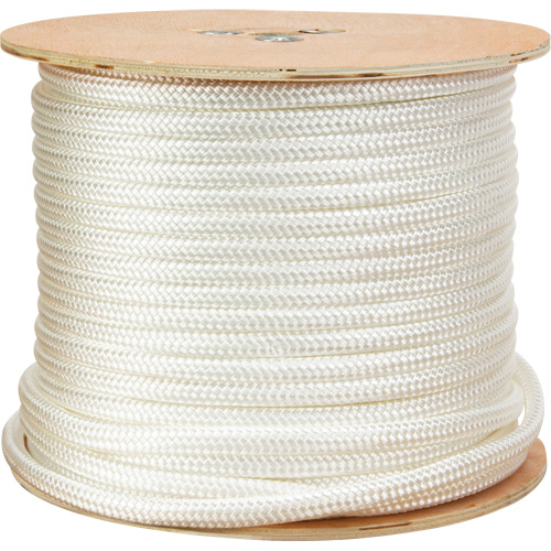 Corde blanche tress&eacute;e, Nylon, 250' Maritime Industrial Rubber
